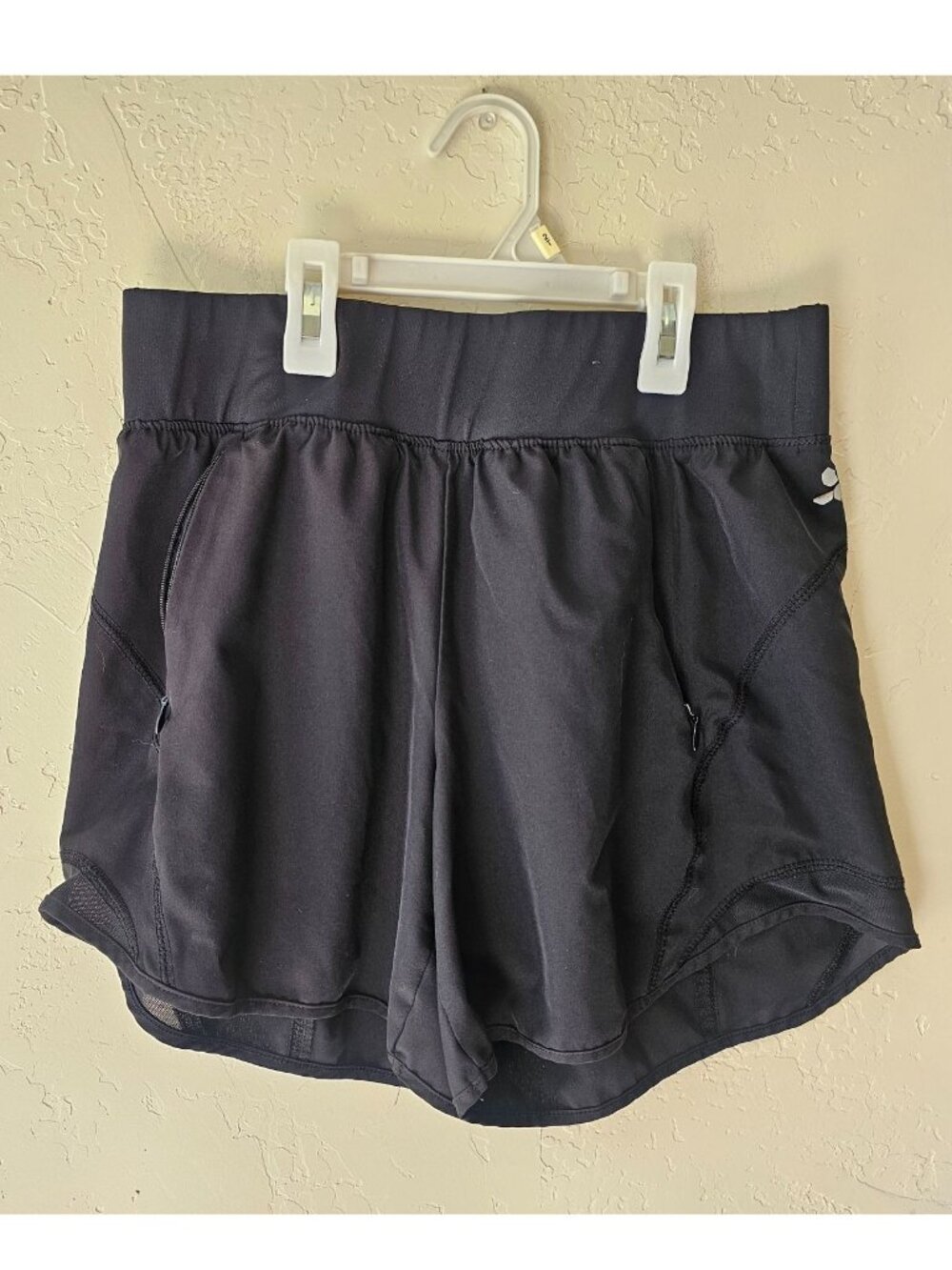 Tek Gear Womens Black Workout Shorts Medium Polyester/Spandex